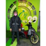 Baju Hujan Split atau Dua Helai Lengkap Dgn Reflektif  Sticker