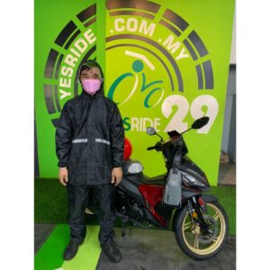 Baju Hujan Split atau Dua Helai Lengkap Dgn Reflektif  Sticker