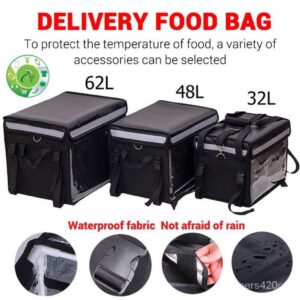 Delivery Rear Box for Grab or Food Panda Rider 32L / 48L / 62L Insulated Bag