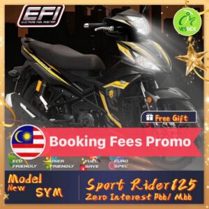 SYM SPORT RIDER 125 BOOKING FEES