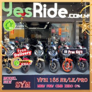 STOCK CLEARANCE SYM VF3I 185 N2/LE ABS / Pro LE Interchanged