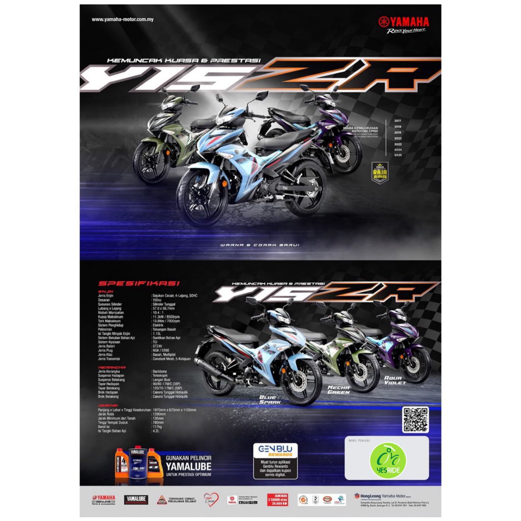 YAMAHA Y15ZR new color - Image 7