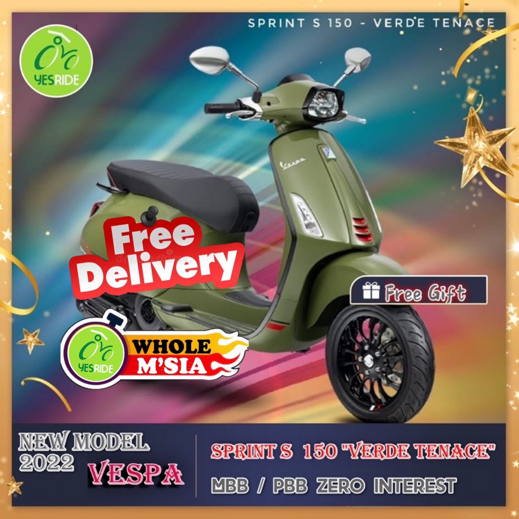 Vespa Sprint S 150 Verde Tenace 2022