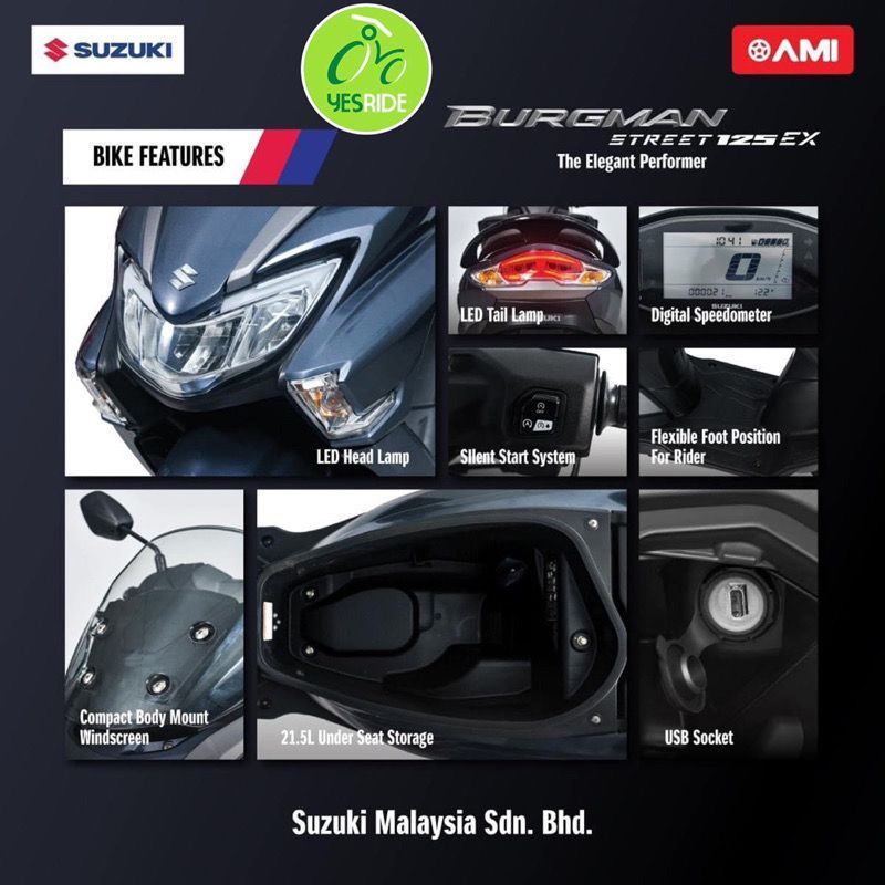 SUZUKI Burgman Street 125 EX Interchanged Model - Image 4