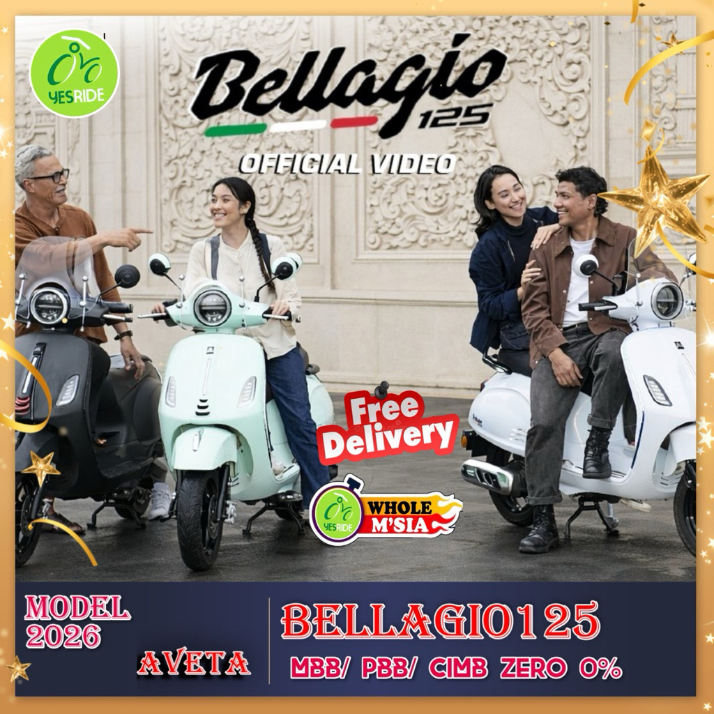 Aveta Bellagio125 new model 2026